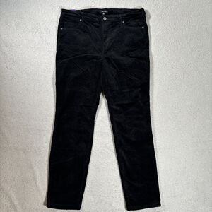 NWT Well Worn High Rise Soft Corduroy Skinny Pants Women’s‎ Size 14 Black